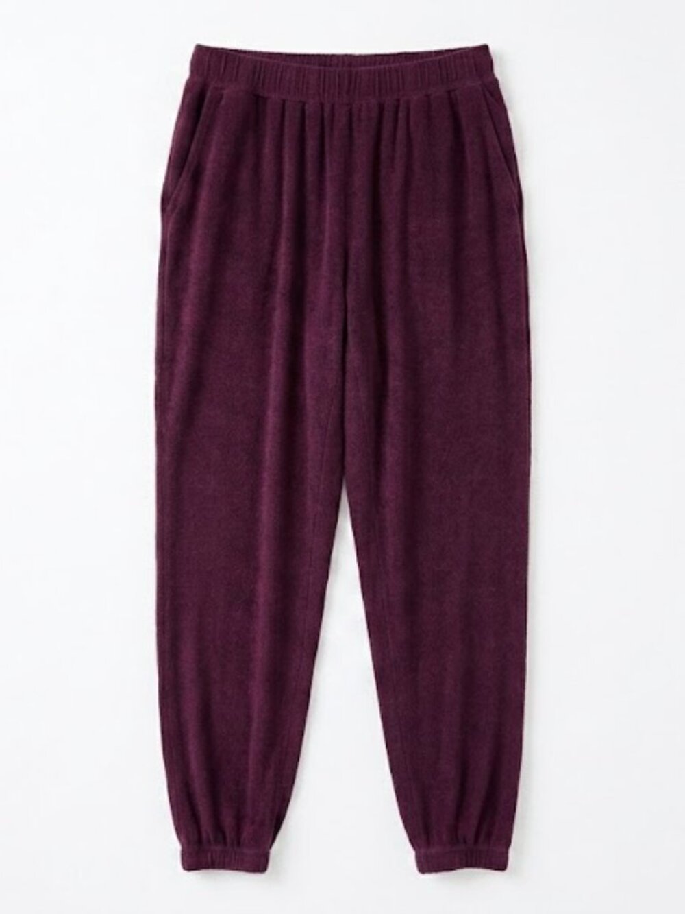 Lord & Taylor Burgundy Knit Jogger Pants